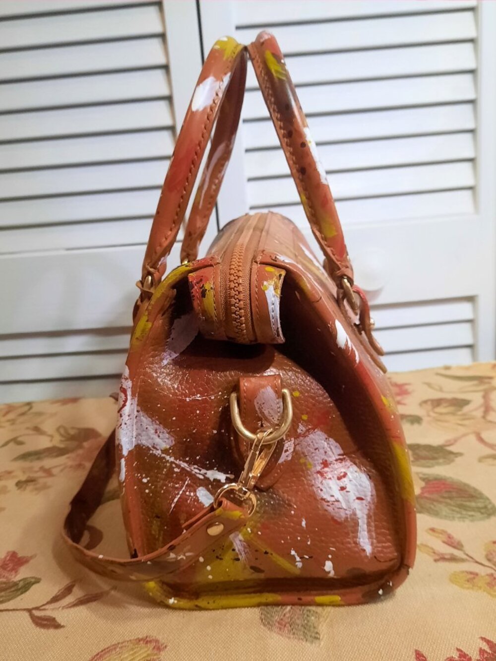 Vintage Dooney & Bourke Dipinta Inspired Satchel - Picture 7 of 16